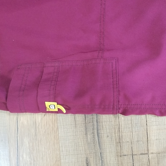 SPREAD GOOD CHEER Burgandy CNA Drawstring Scrub Pants - Picture 6 of 15